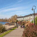 Vancouver Washington waterfront walkway along the Columbia River